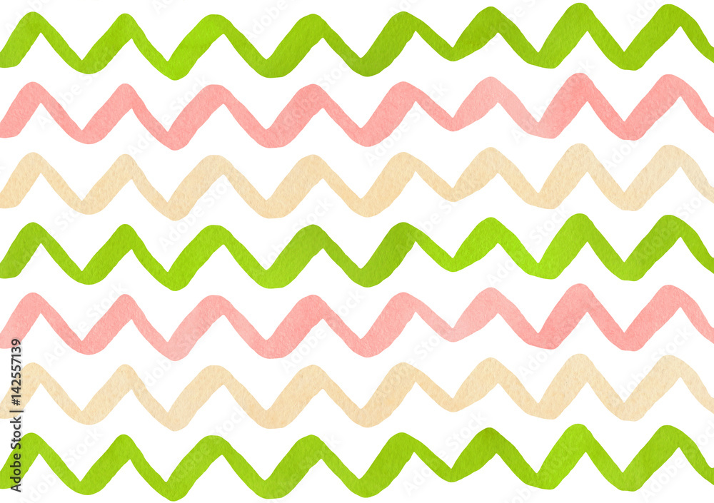 Watercolor stripes background, chevron. Watercolor stripes background, chevron.