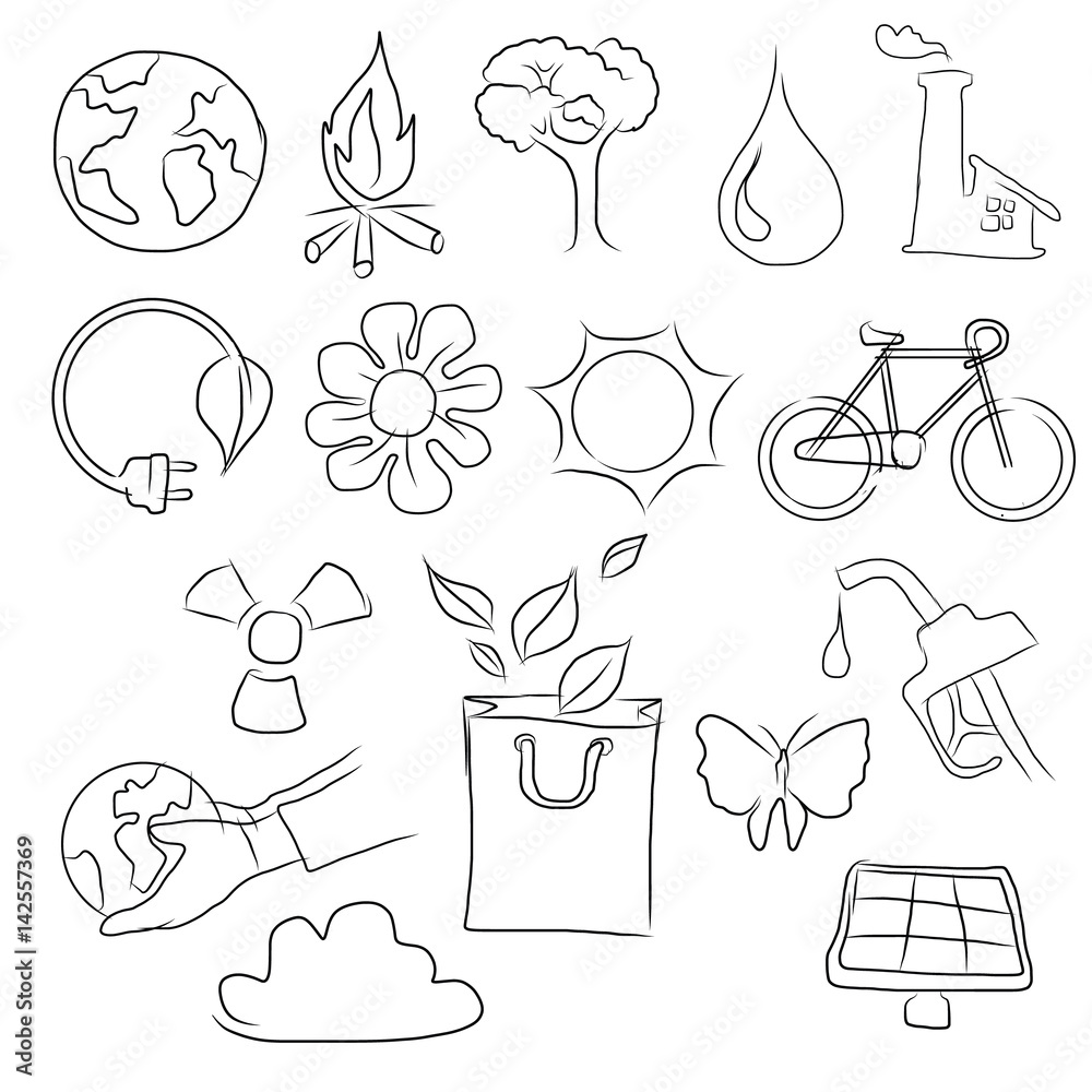 Environmental planning concept icon Sustainable development idea thin line  illustration - stock vector 2291886 | Crushpixel