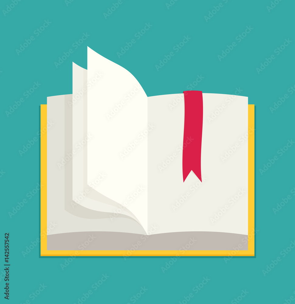 Flat book, vector eps10 illustration Flat book, vector eps10 illustration