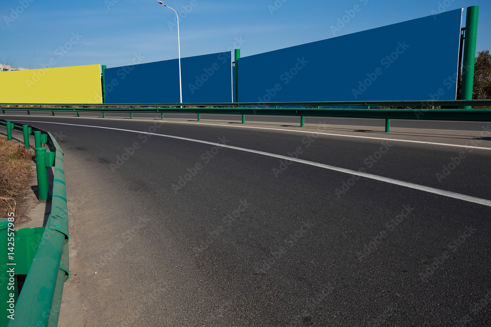 Fototapeta premium Empty road asphalt surface textured texture floor