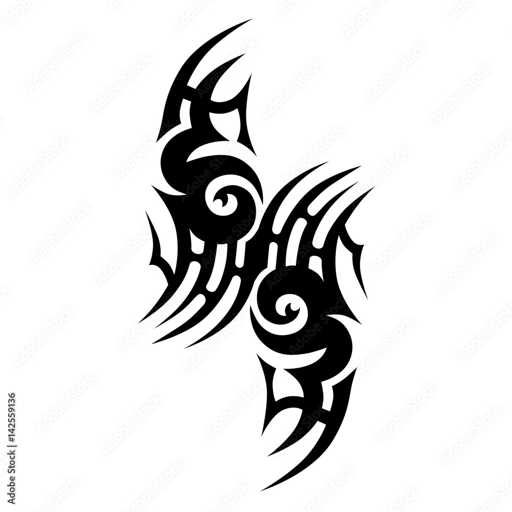 Tattoo Tribal Vector Designstribal Tattoos Art Tribal Tattoo Vector Sketch Of A Tattooidea 