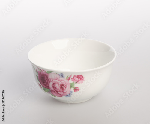 bowl or ceramic bowl on a background.