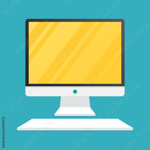 flat computer vector