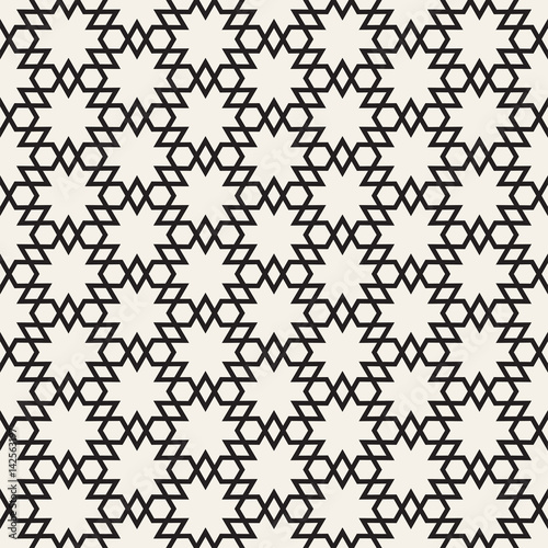 Vector Seamless Pattern. Abstract Geometric Background Design. Stylish Lattice Texture 
