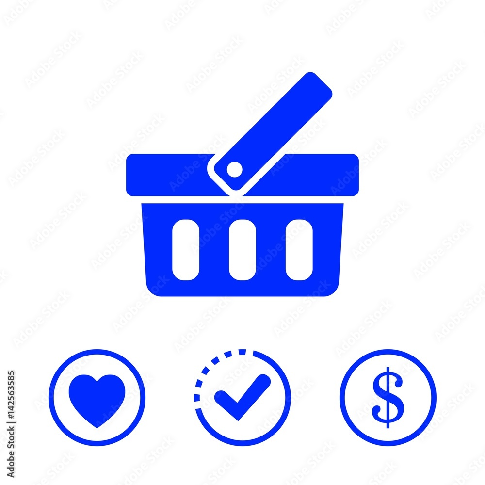 bascet icon stock vector illustration flat design bascet icon stock vector illustration flat design