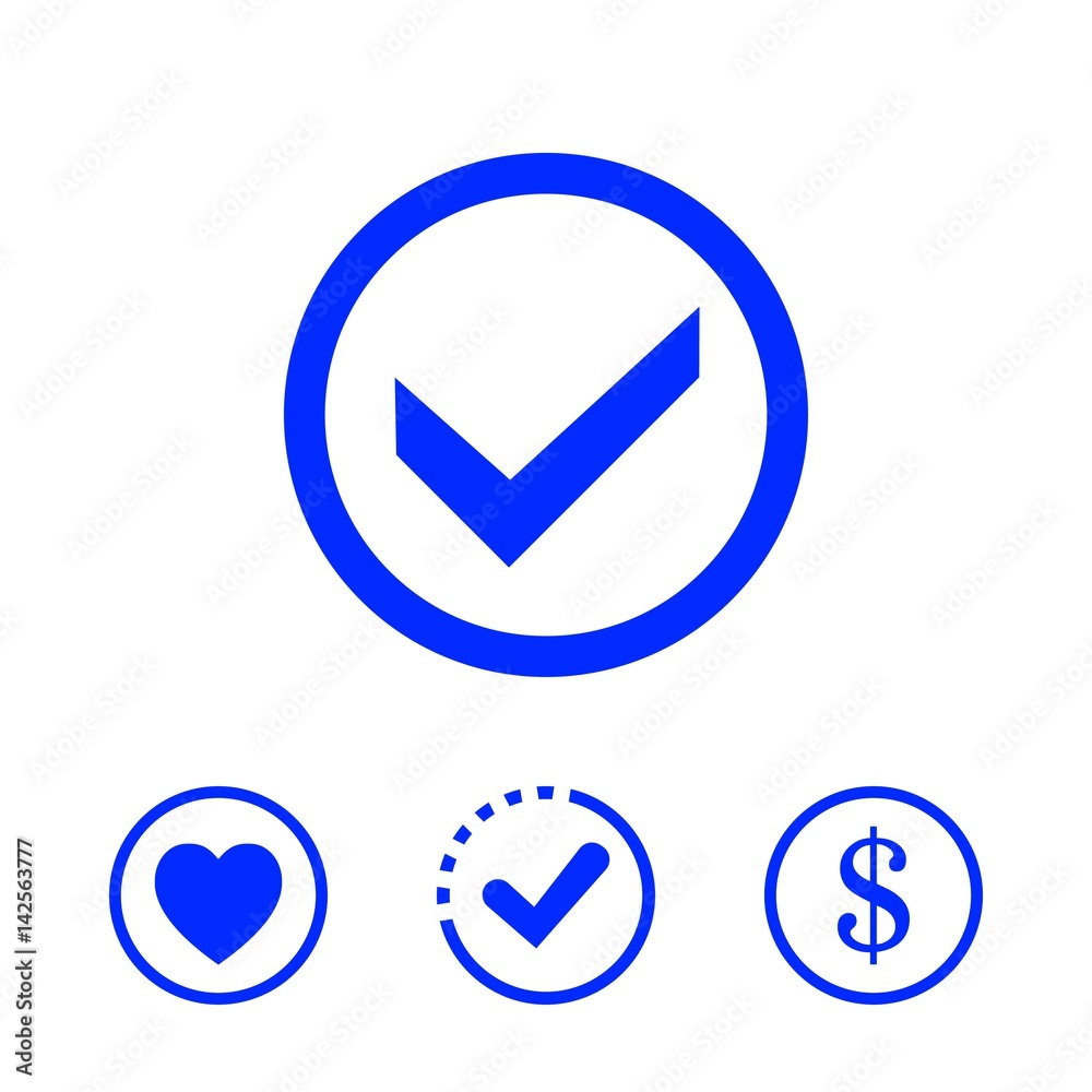 check icon stock vector illustration flat design check icon stock vector illustration flat design