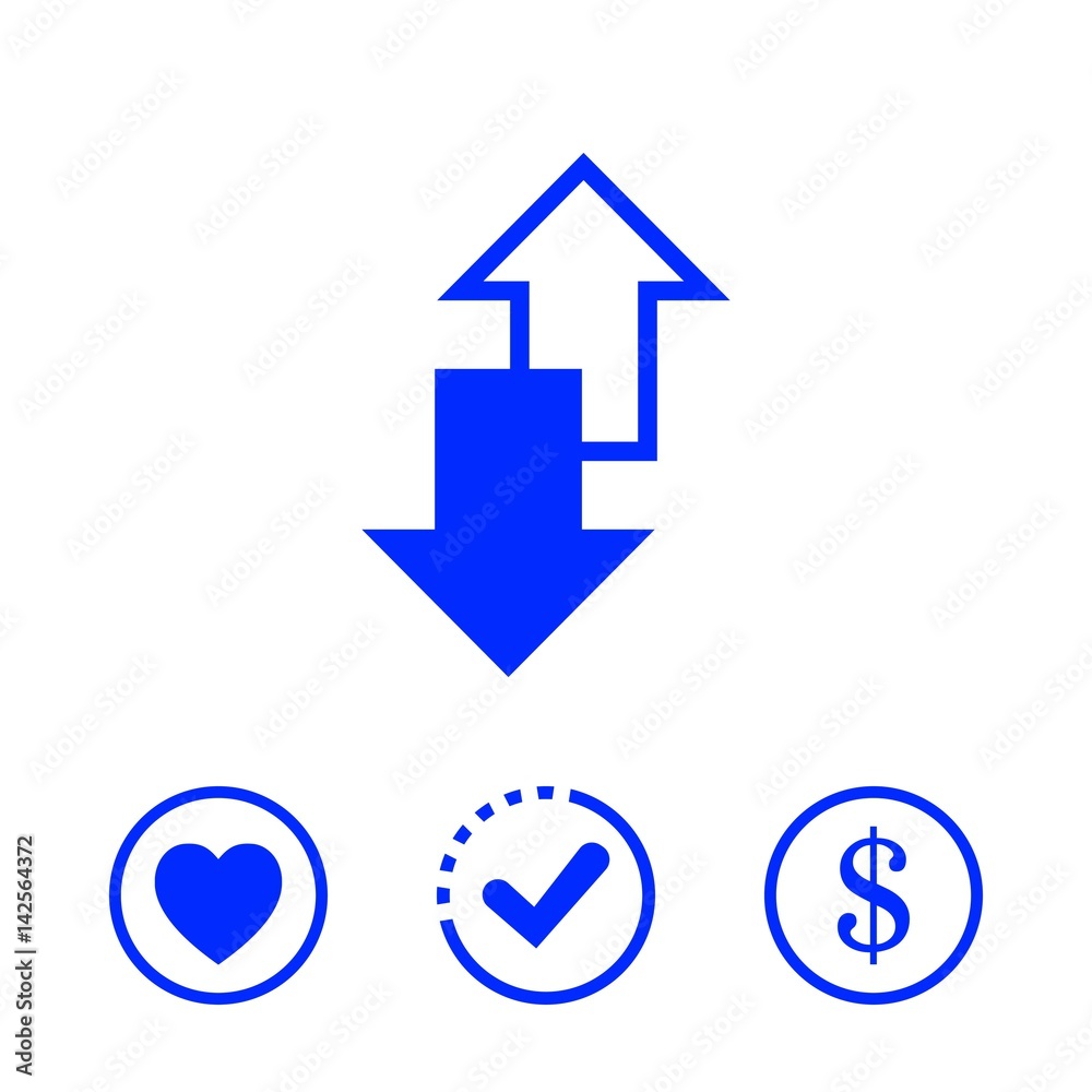 arrow icon stock vector illustration flat design arrow icon stock vector illustration flat design