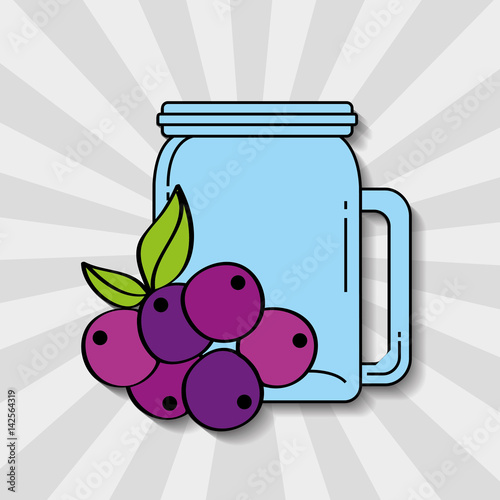 smothie fruits delicious icon vector ilustration design