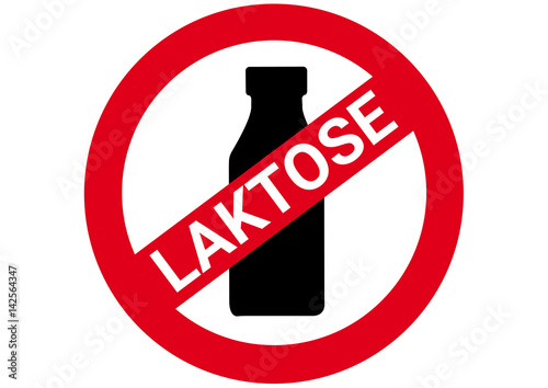  Schild Laktose verboten