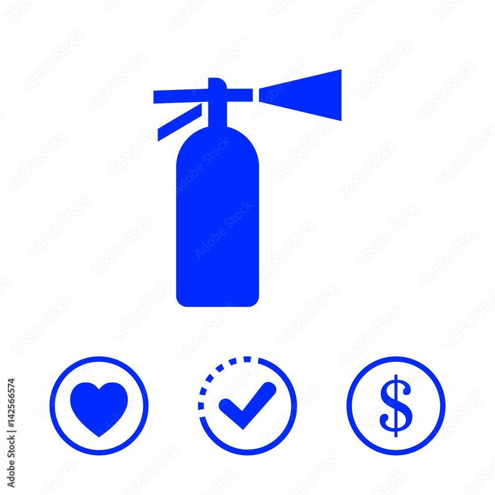 extinguisher icon stock vector illustration flat design extinguisher icon stock vector illustration flat design
