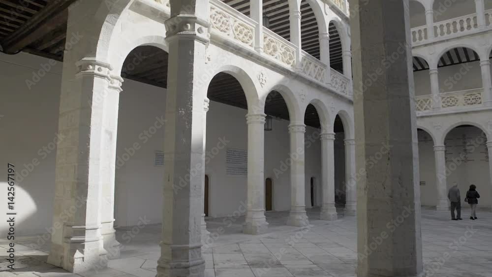 Renaissance courtyard of the Palace of Santa Cruz, Valladolid, Spain Renaissance courtyard of the Palace of Santa Cruz, Valladolid, Spain