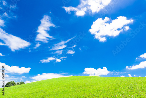 青空と緑の丘 © oben901