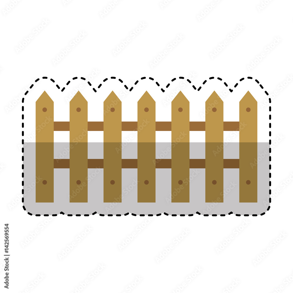 farm fence isolated icon vector illustration design