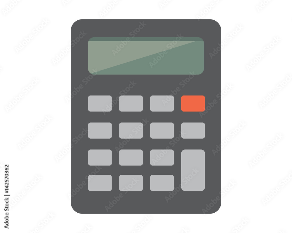 Flat Calculator Vector Illustration or icon Flat Calculator Vector Illustration or icon