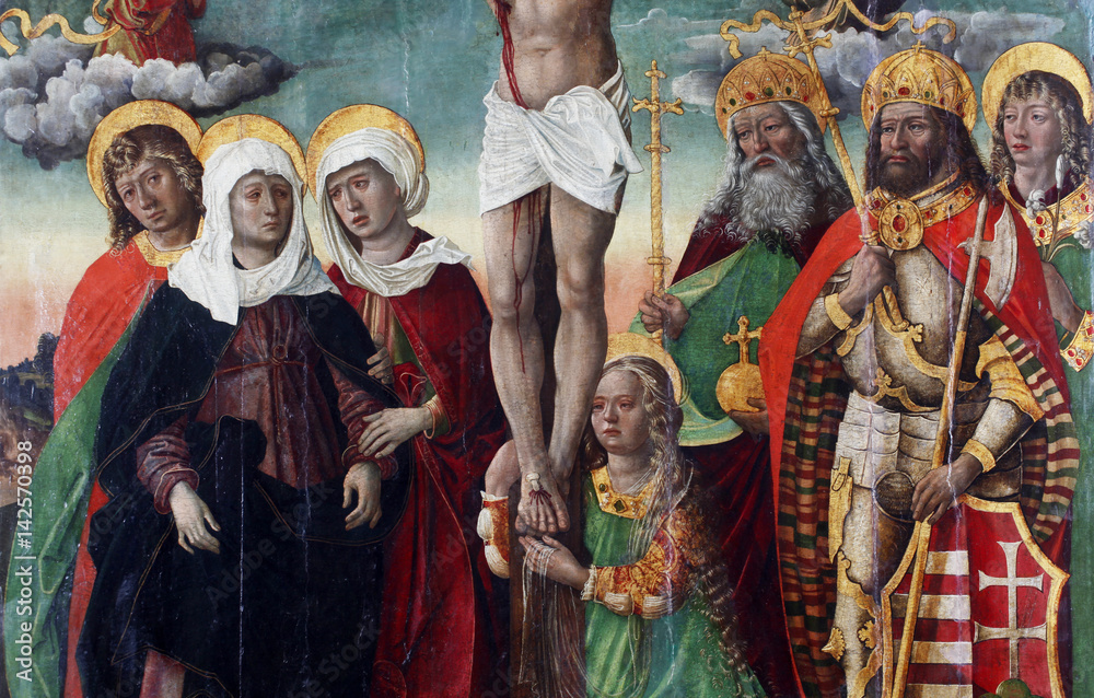 Gianfrancesco da Tolmezzo: Crucifixion with Saints