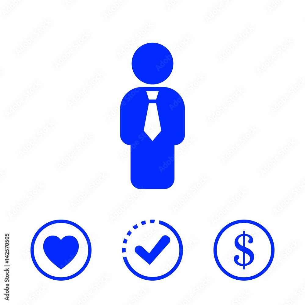 Man icon stock vector illustration flat design Man icon stock vector illustration flat design
