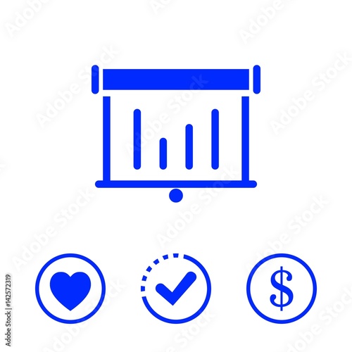 lectern with microphone icon stock vector illustration flat design