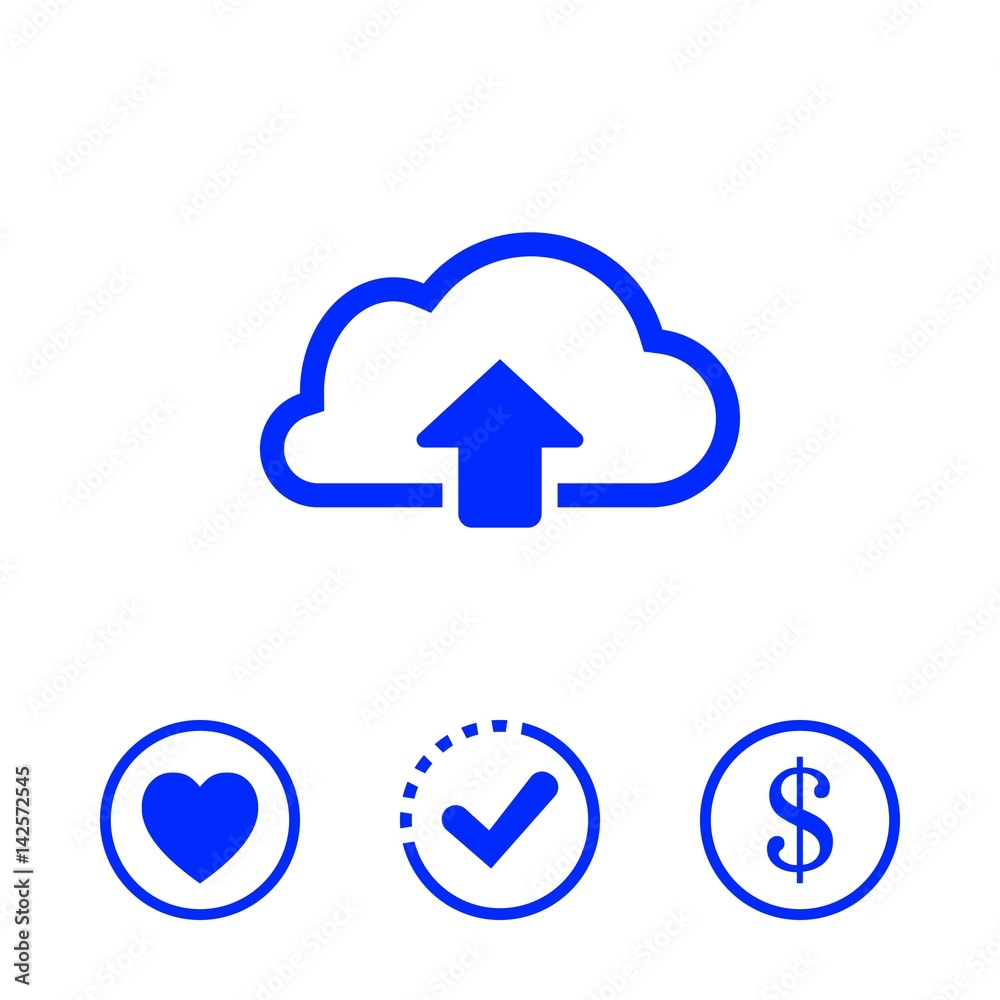 cloud upload icon stock vector illustration flat design cloud upload icon stock vector illustration flat design