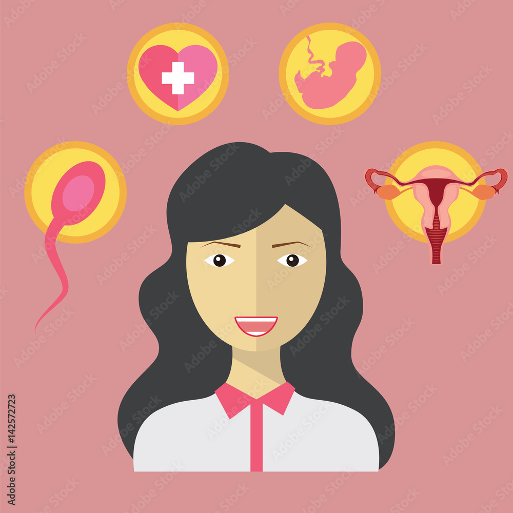 Obstetrician Conceptual Design, pregnancy icons Obstetrician Conceptual Design, pregnancy icons