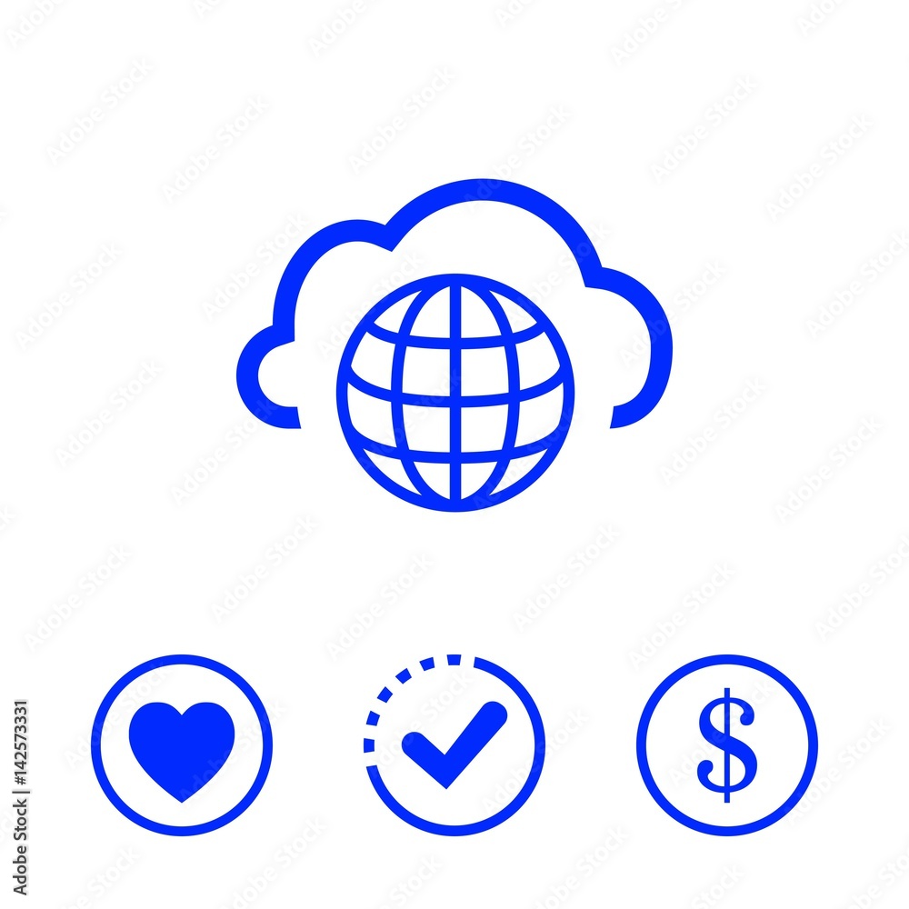 web icon stock vector illustration flat design web icon stock vector illustration flat design