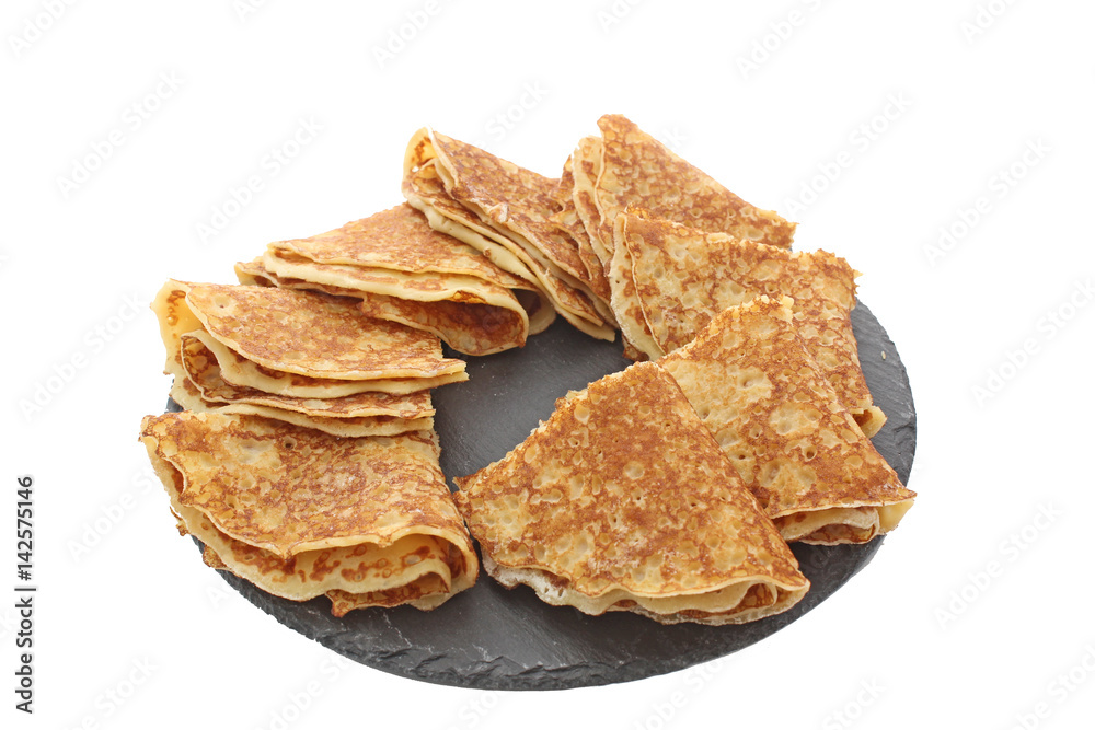assiette de crêpes assiette de crêpes