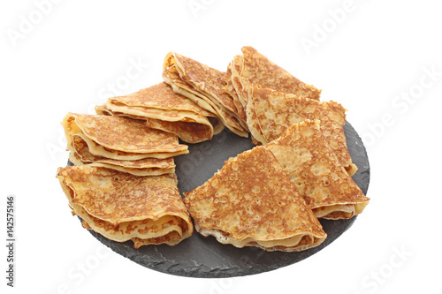 Tableau sur toile assiette de crêpes