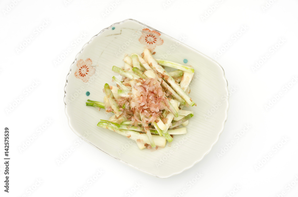 島らっきょうのおかか和え 島らっきょうのおかか和え