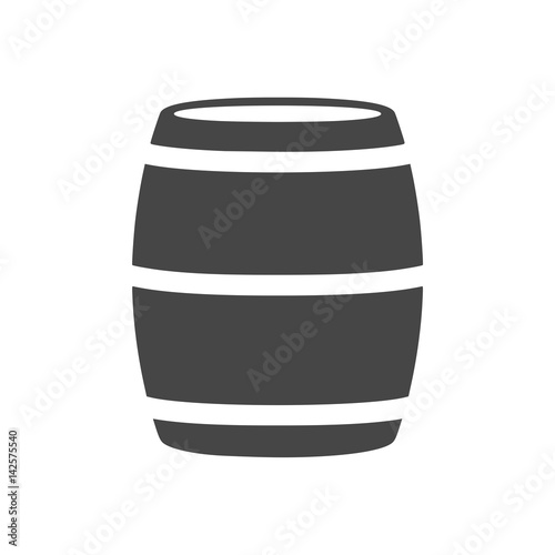 Wooden Barrel Vector - Illustration