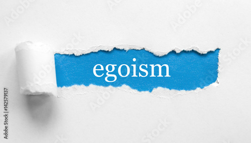 Canvas Print egoism  / Paper