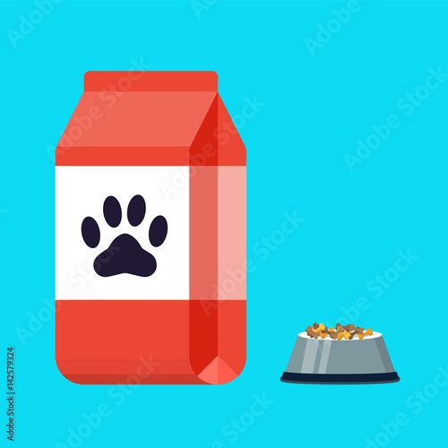 Foil Paper  Bag Package Of Pet Food, Pet Food Bowl