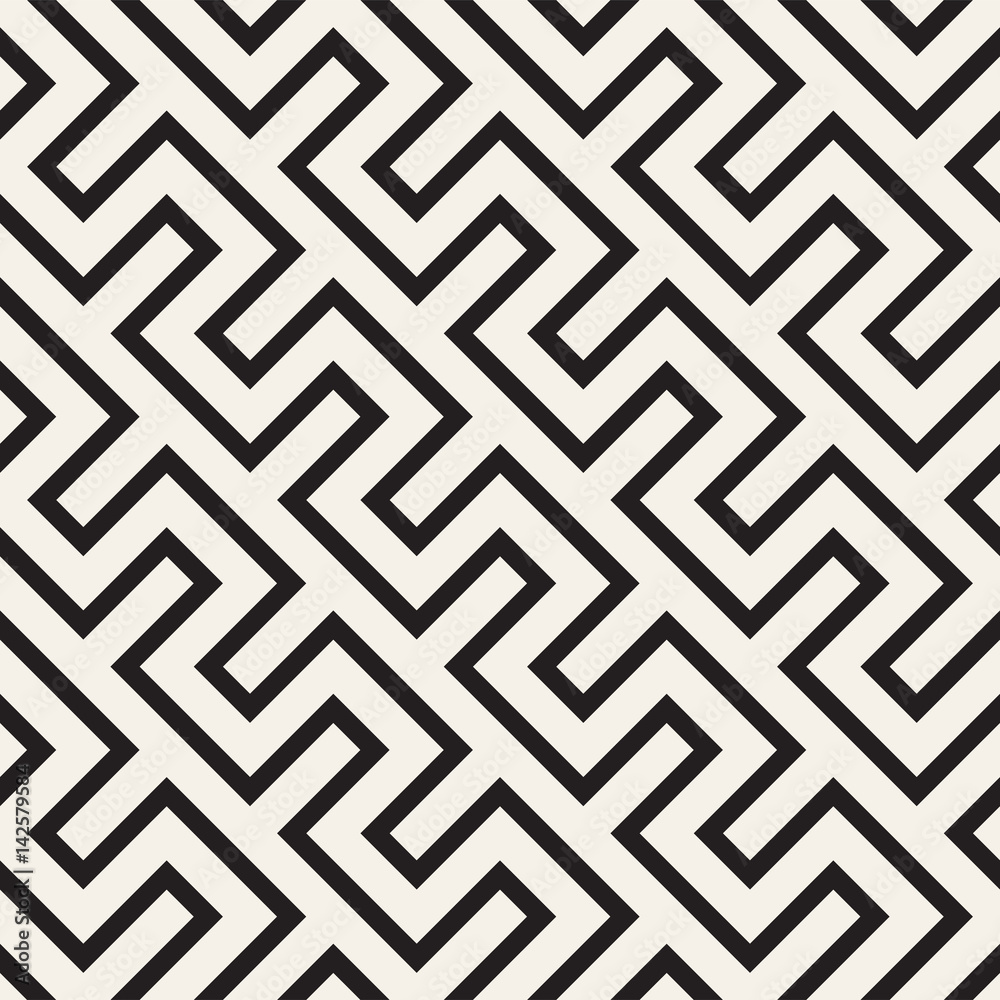 Maze Tangled Lines Contemporary Graphic. Abstract Geometric Background Design. Vector Seamless Pattern. Maze Tangled Lines Contemporary Graphic. Abstract Geometric Background Design. Vector Seamless Pattern.