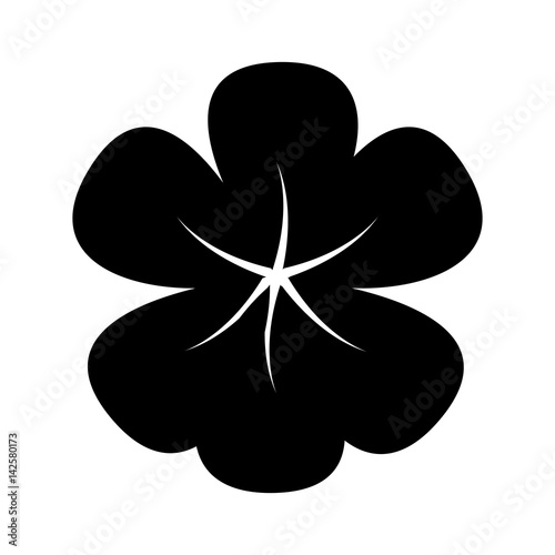 clover leaf plant icon vector illustration design