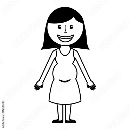 woman avatar character icon vector illustration design