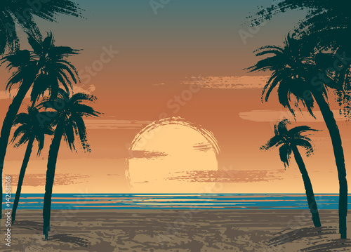 Ocean sunset