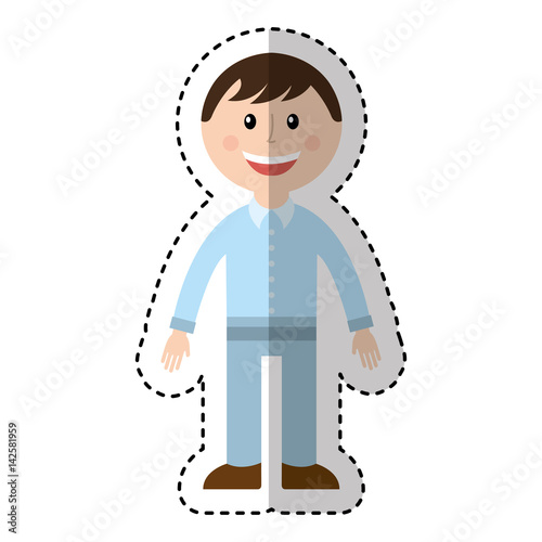 man avatar character icon vector illustration design