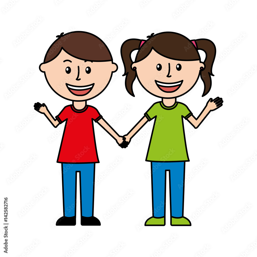 cute parents couple icon vector illustration design