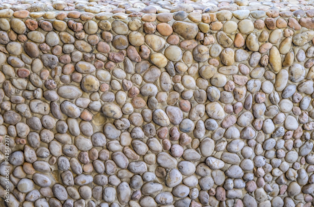 Fototapeta premium Background texture of sea stone wall.