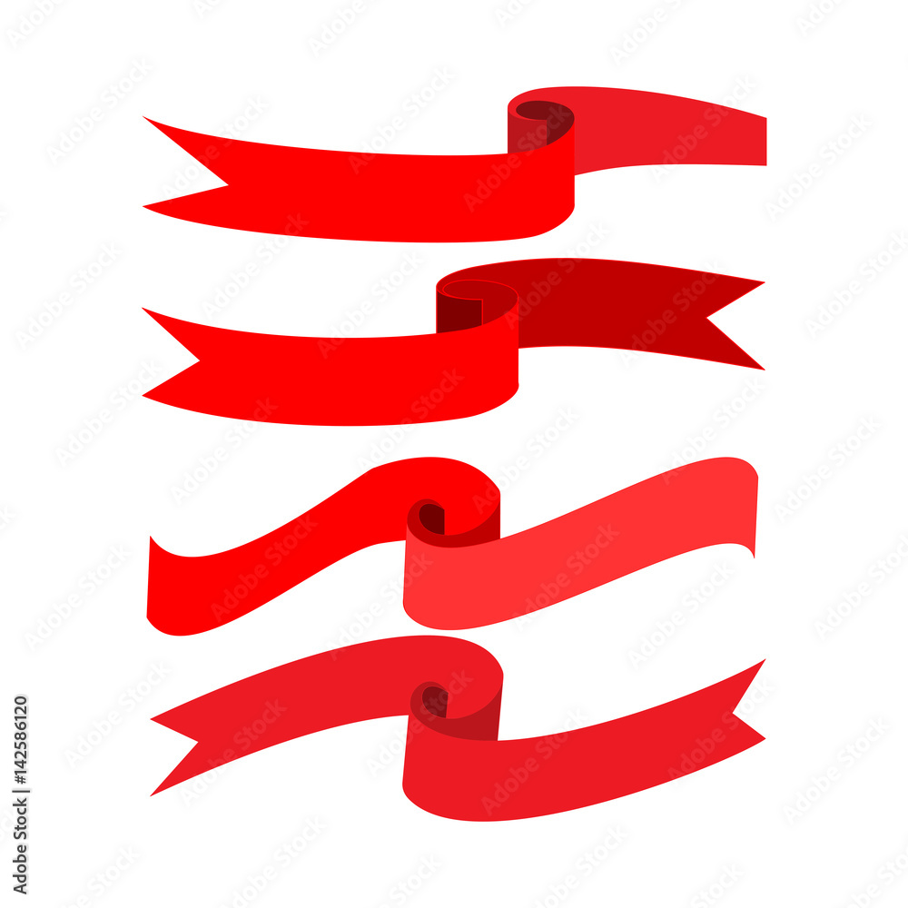 Obraz premium Ribbon red collection