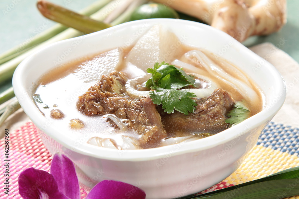 noodles in soup with meat noodles in soup with meat
