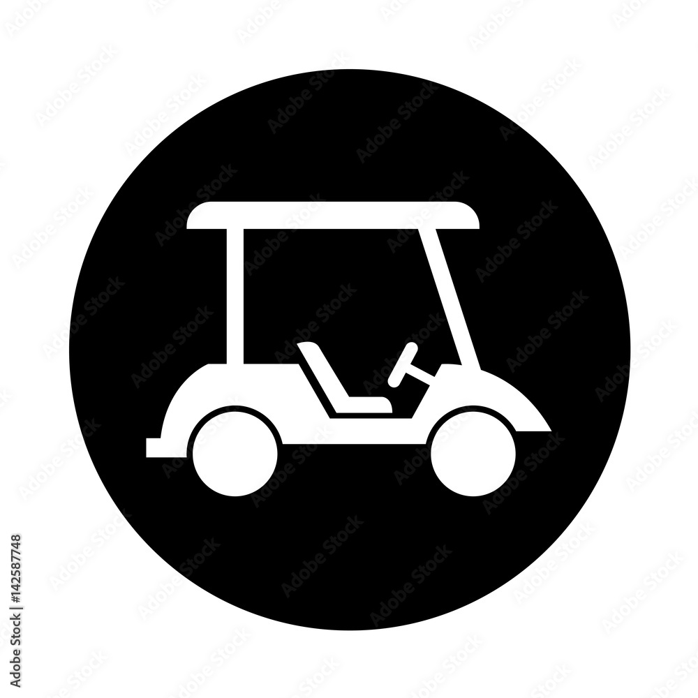 golf cart isolated icon vector illustration design