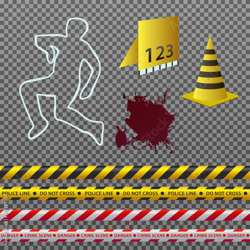 Crime scene illustration