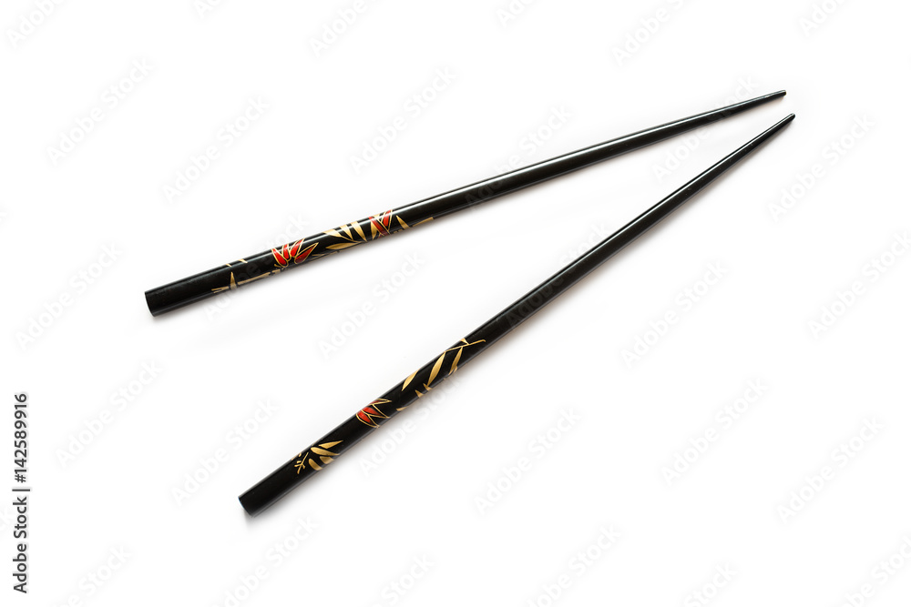 Pair of black chopsticks Pair of black chopsticks