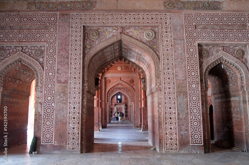 Jama Masjid Mosque in Fatehpur Sikri complex, Uttar Pradesh, India