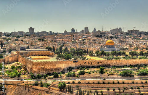 View of the Temple Mount in Jerusalem