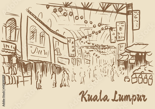 sketch of Chinatown