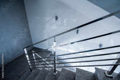 Metal stairs in the interior © kiri
