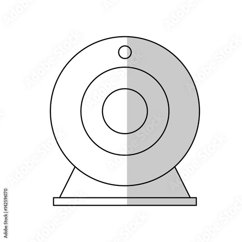 web cam icon over white background. colorful design. vector illustration