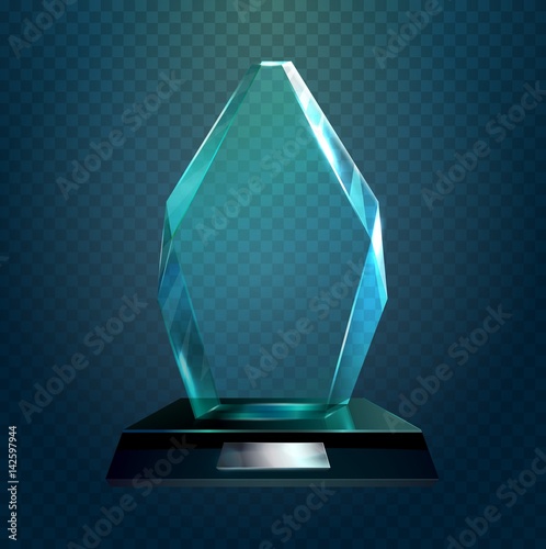 Glassware trophy or cup, sport award