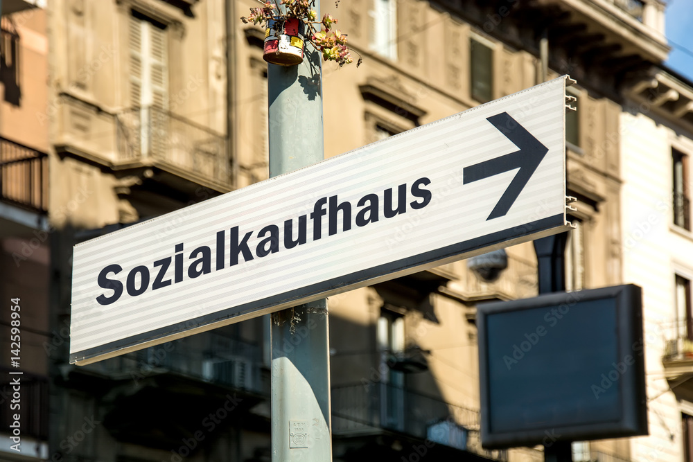 Schild 219 - Sozialkaufhaus