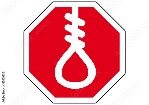 Stoppschild Todesstrafe